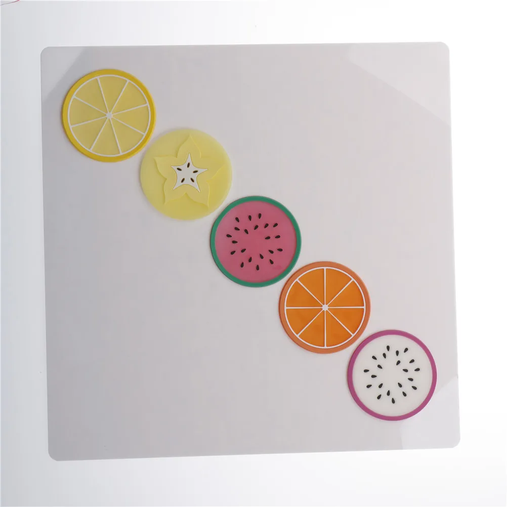 Fruit Placemat Cup Mat Pads Coffee Mug Drink Coasters Dining Table Placemats Desk Accessories NEW 9*9 cm