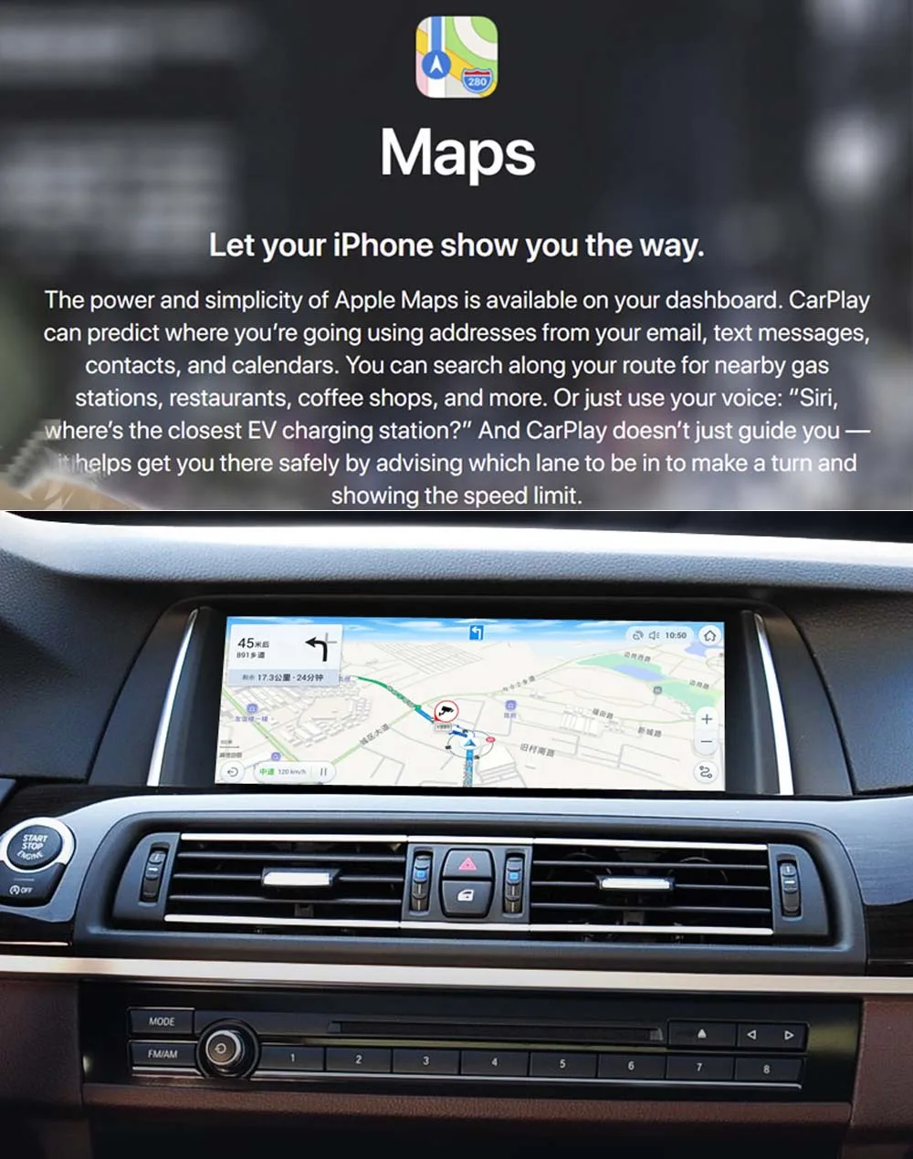 Best Sinairyu WIFI Wireless Apple Carplay Car Play Android Auto Mirroring Retrofit NBT i3 2013-2017 for BMW support Reverse Camera 3