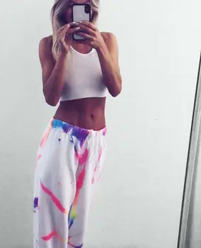 

2019 Winter Autumn New for Women Pants Womens Trousers Reflective Joggers Casual Baggy Leggings Harem Long Pants