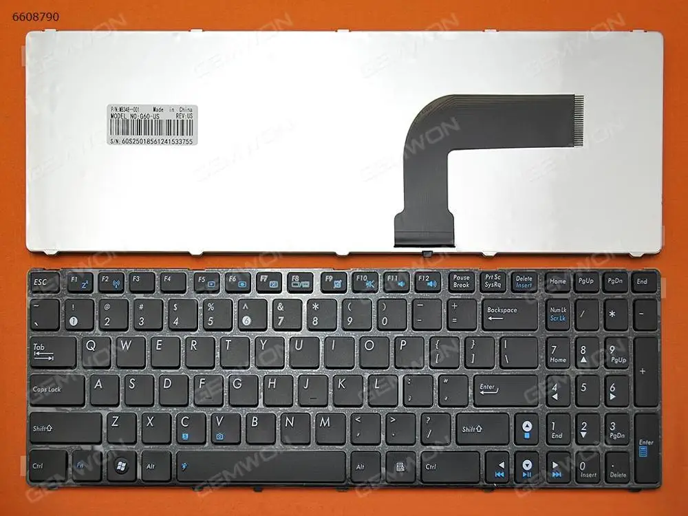 

Replacement Laptop Keyboard for ASUS G60 GLOSSY FRAME BLACK (OEM)