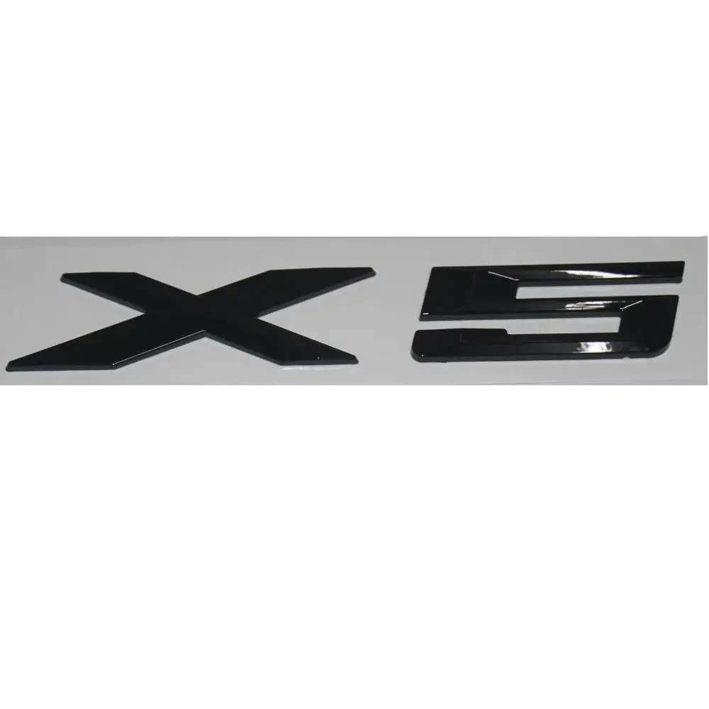BMW X1 X2 X3 X4 X5 X6 X7 Z4 GT용 브릴리언트 샤이니 글로스 블랙 문자 트렁크 엠블럼 번호 배지