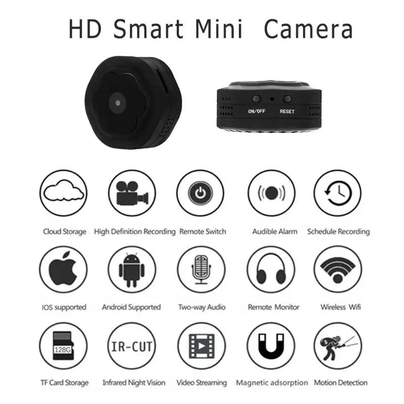 HD 720P Смарт мини камера ИК ночного видения мини видеокамера движения DV DVR