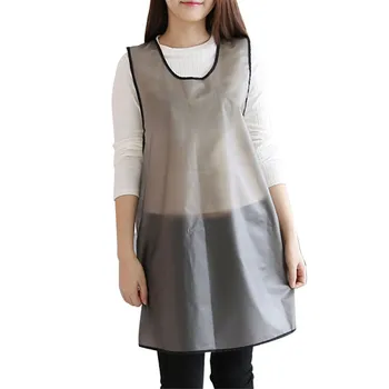 

Transparent Water and Oil Resistant Kitchen Apron Professional Chef Apron for Housewives Men Women C44