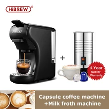 HiBREW – Machine à café expresso 3 en 1, entièrement automatique, avec mousseur de lait chaud et froid