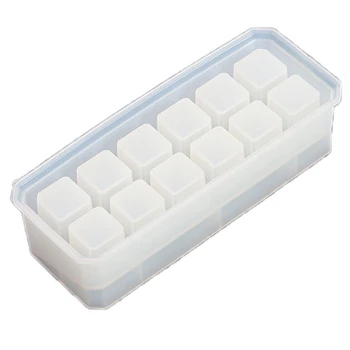 

Portable Food Grade 9/12 Grids Multi-Functional Pen Tools Storage Rack Epoxy Mould Silicone DIY Mold Lipstick Storage Box