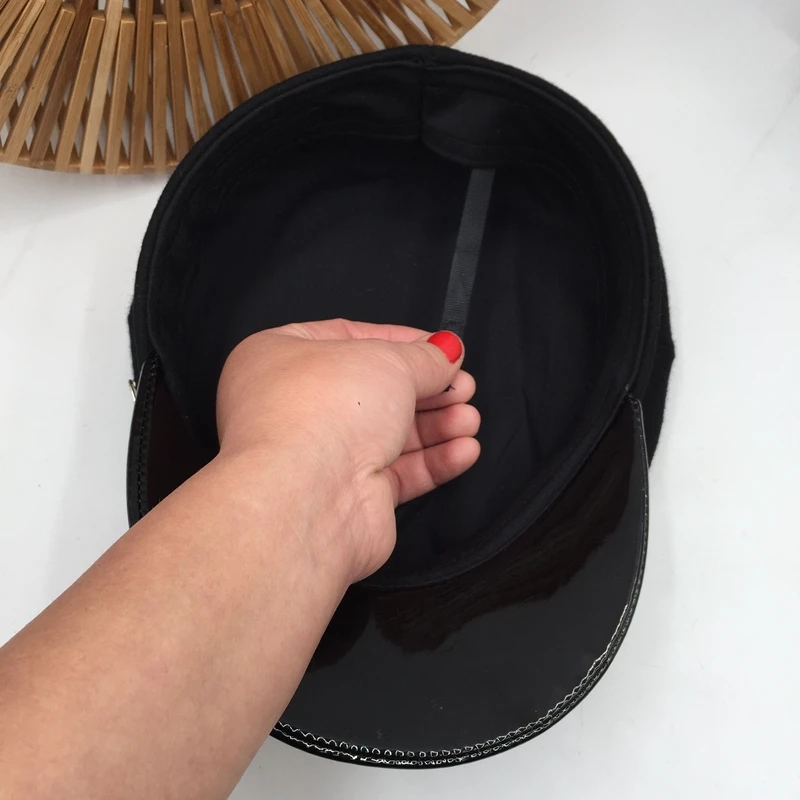 Han Guochao огненная черная шляпа, модная темно-синяя ткань для восстановления древних способов английская шапка, Женская темпераментная шапка