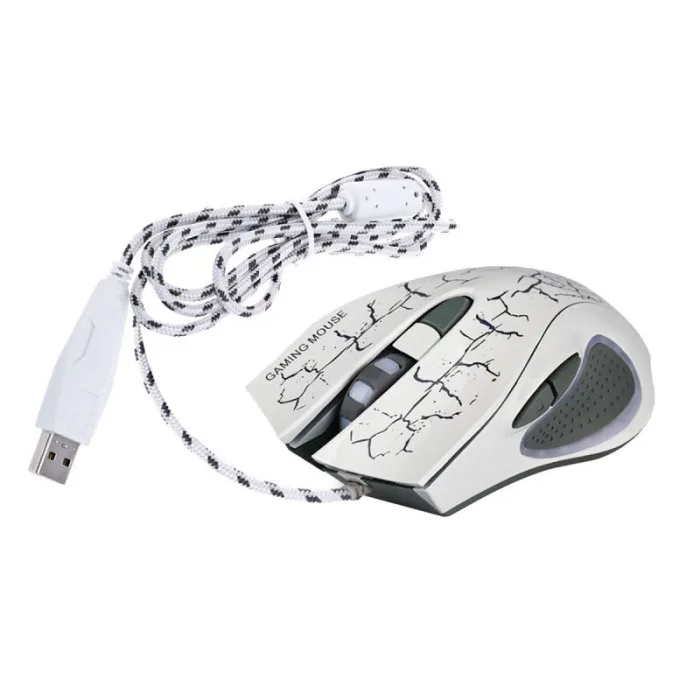 Профессиональная USB Проводная оптическая 6 клавиш эргономичная игровая мышь 5500 dpi с красочной световой поддержкой для ноутбука Gamer VDX99
