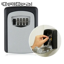 Color Key Lock Box Wall Mounted Aluminum Alloy Key Safe Box Weatherproof 4 Digit Combination Key Storage Lock Box Indoor Outdoor Color Key Lock Box Wall Mounted Aluminum Alloy Key Safe Box Weatherproof 4 Digit Combination Key Storage Lock Box Indoor Outdoor