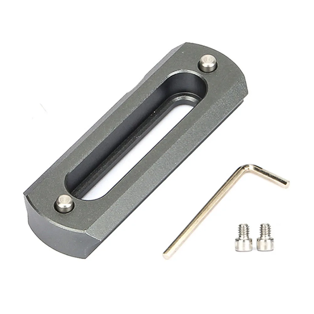

Durable Quick Release Black Rigs Aluminium Alloy Safety With Spring Pins Tool Protective Rail Anti Off 6cm Long For DSLR Camera