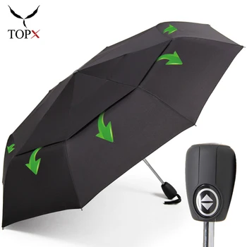

Strong Wind Resistant Umbrella Rain Women Double Layer 3Folding Umbrella Men Portable Automatic Travel Outdoor Business Umbrella