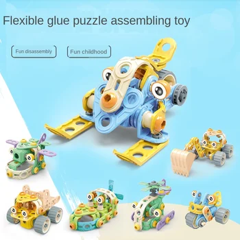 

THINKEASY EARLY EDUCATION Children's wisdom soft rubber nut assembly hands-on ability