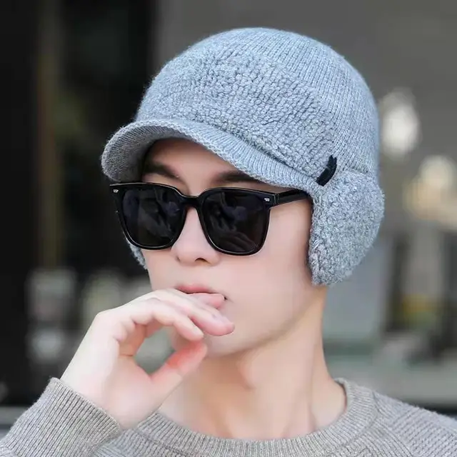 Classic Hat With Earmuffs Knitted Hat 