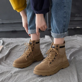 

2019 Autumn and Winter New Explosions Martin Boots Trend Comfortable Casual Shoes Women's Shoes