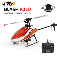 Xk k110 6ch sem escova 3d-6g sistema rc helicóptero rtf com futaba S-FHSS