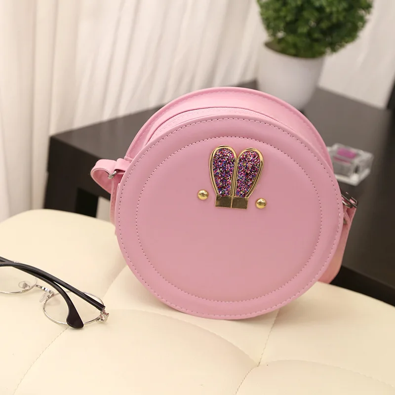 

2017 Spring New Style WOMEN'S Bag Small round Bag Korean-style Style Tassels Shoulder Bag Pu Oblique Bag