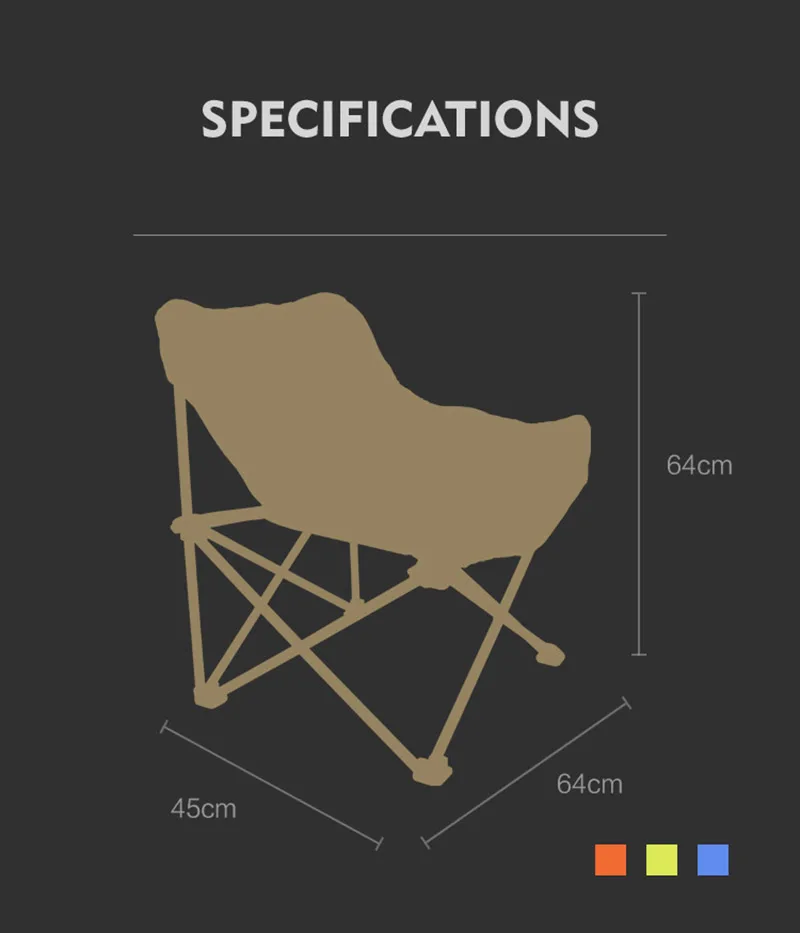 Outdoor Portable Moon Chair Folding Camping Fishing Chairs Beach Chair Furniture Ultralight Outdoor Furniture Aluminum Chair