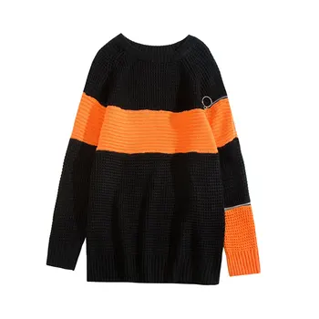 

2019 Winter Fashion Knited Sweater Women Clothes Women Zipper Sleeve Sweaters Streetwear Loose Oversize Pullovers Ladies