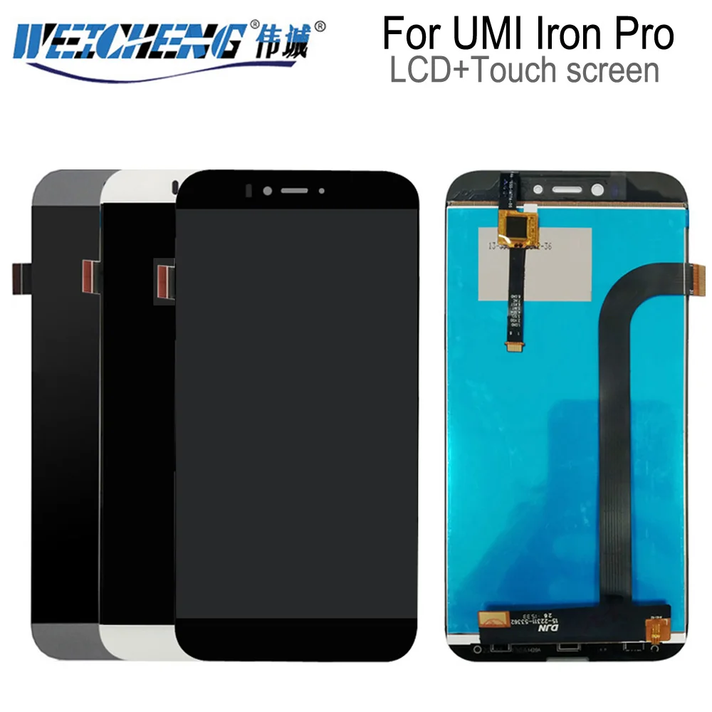 Новинка 100% ЖК-дисплей для 5 &quotUMi Iron pro + сенсорный экран сменный ЖК-экран Umi lron |