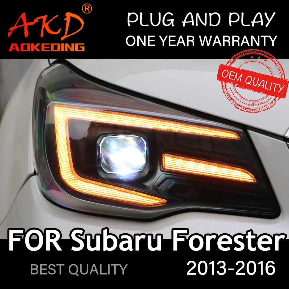 ヘッドライトスバルフォレスター2013-2016車 автомобильные товары led