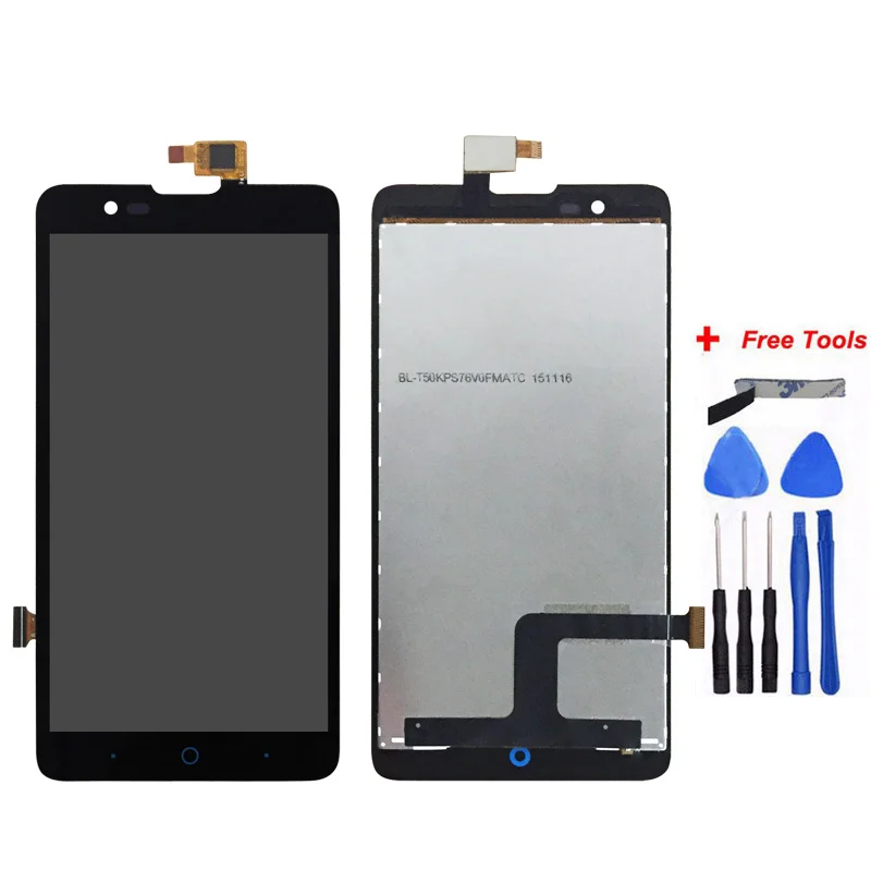 

For 5.0" ZTE Blade L3 Plus LCD DIsplay +Touch Screen Digitizer Assembly+Tools+Adhesive For ZTE Original Screen By Factory Outlet
