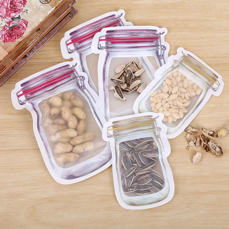 Пластиковые пакеты для хранения пищевых продуктов сумки на молнии с замком сумка