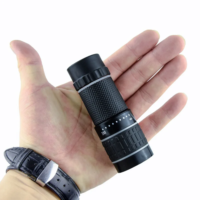 High Quality 10x22 Monocular Telescope Zooming Focus Green Film Pocket Monocular Portable Optical Hunting Tourism Scope 2