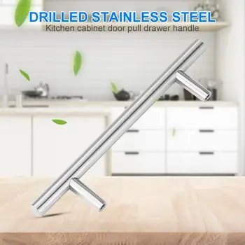 

10pcs Stainless Steel Handles Railing Bar Cabinet Drawer Furniture Handle The products are made of stainless steel with high har