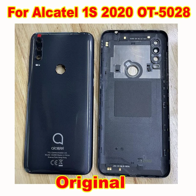 Orijinal en iyi arka pil kapağı konut kapı arka kılıf Alcatel 1S 2020  OT-5028 5028Y 5028D telefonu kapağı ile kamera Lens kabuk - AliExpress