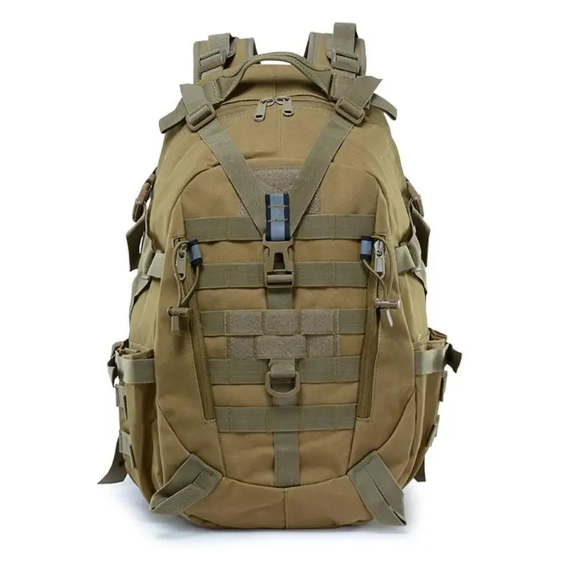 Новейший большой походный рюкзак военные мужские водонепроницаемые дорожные сумки тактический Молл альпинистский рюкзак спортивная ездовая сумка - Цвет: Khaki