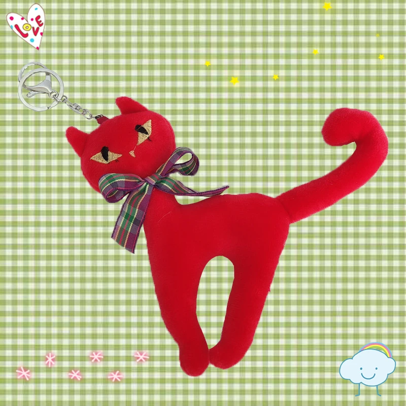15 см мультфильм животные кошка плюшевая игрушка кулон милый чучело котенок куклы брелок для девочек Сумка Декор Kawaii плюшевый подарок на Рождество праздник