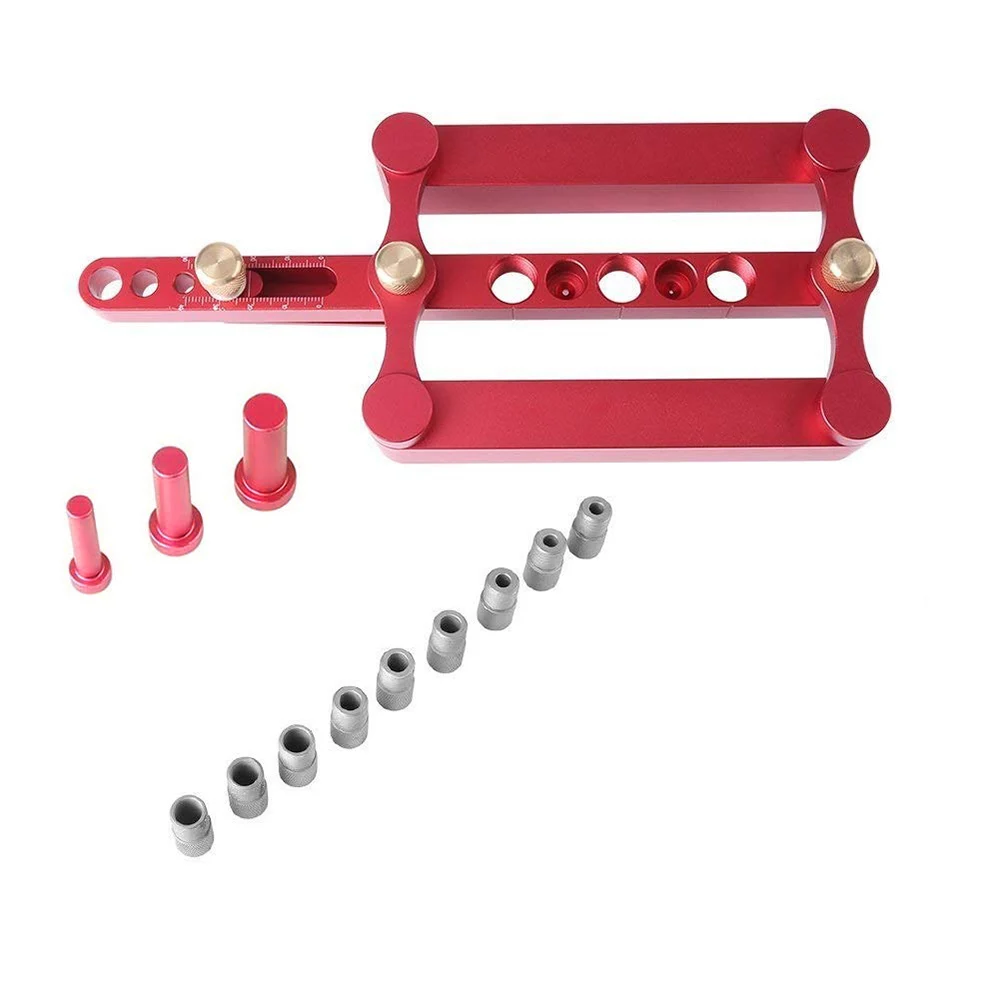 

ABEDOE Self Centering Dowelling Jig Metric Dowel 6/8/10mm Drilling Tools for Wood Working Woodworking Joinery Punch Locator