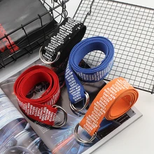 Universal Casual Decoration Trendy Belt Printed Unisex Trendy Simplicity Wide Belt Extended Canvas Adjustable Fashion Belt