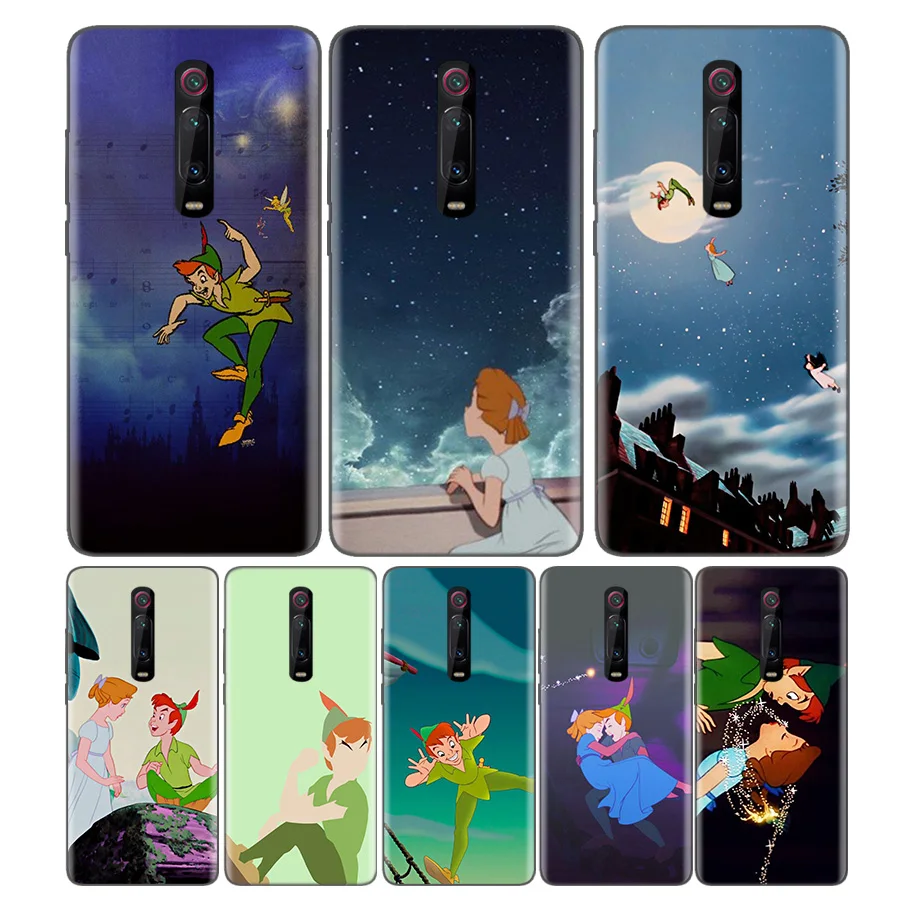 

Black Soft Silicone Bag Cover Case for Xiaomi Mi 9T CC9 Redmi 4 4X 5 6 6A 7 7A Note Plus K20 Pro F1 Tampa Fall Tinker Bell Pete