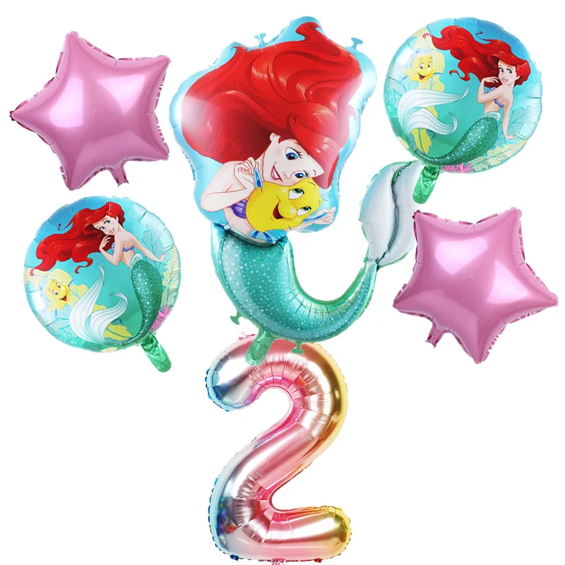 32" Supershape Ariel Disney Princess Mermaid Balloon Decoration​ Birthday Party 