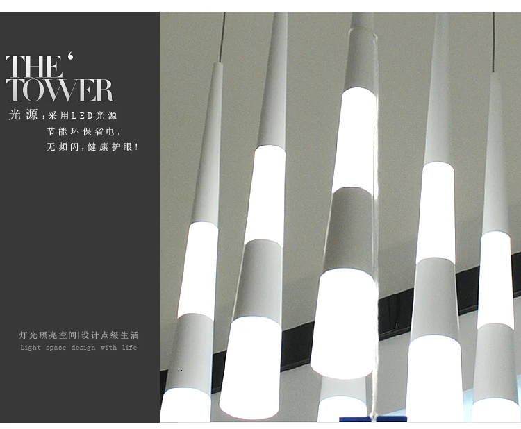 Современный цилиндр алюминиевый Droplight для столовой магазин lustre pendente