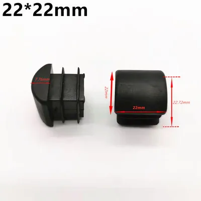 16pcs Plastic Tube Insert Plug pipe end cap Non-slip table chair leg Foot Cover pad Floor Protectors furniture decorative Parts 22x22mm