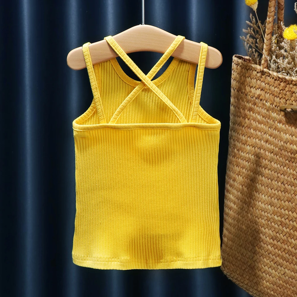 Girls Tank Tops Baby Girls Camisoles Summer Backless Tanks Toddler Kids Sleeveless Underwear Tops Children Undershirt