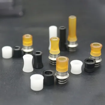 

High end Kit 510 Ultem POM Yellow Black White Vape Driptip 5 sizes narrow bore drip tip for RDA RBA RTA tank atomizers Accessory