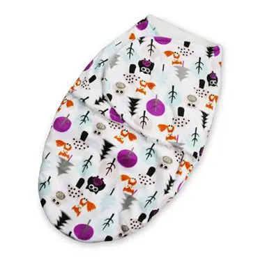 Swaddleme стиль Цветочный тип двойной слой короткий плюшевый ребенок Gro-bag анти-стартовый спальный конверт для малышей пеленать