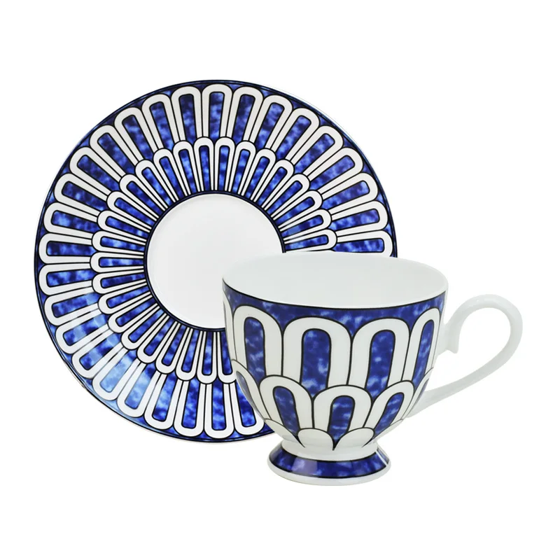Dinner Plates Flatware Dinnerware Plates High end Plates Set Blue Nice Ceramic Dishes Christmas Gift 3