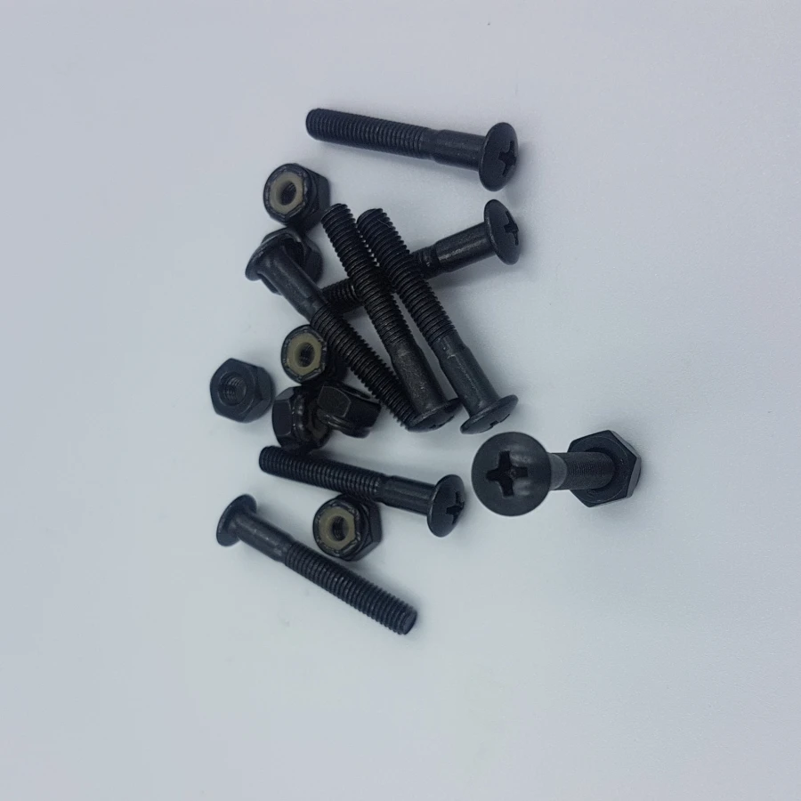 35mm Black Skateboard Screws Skateboard Bolts And Nuts Skateboard Hardwares Skate Board