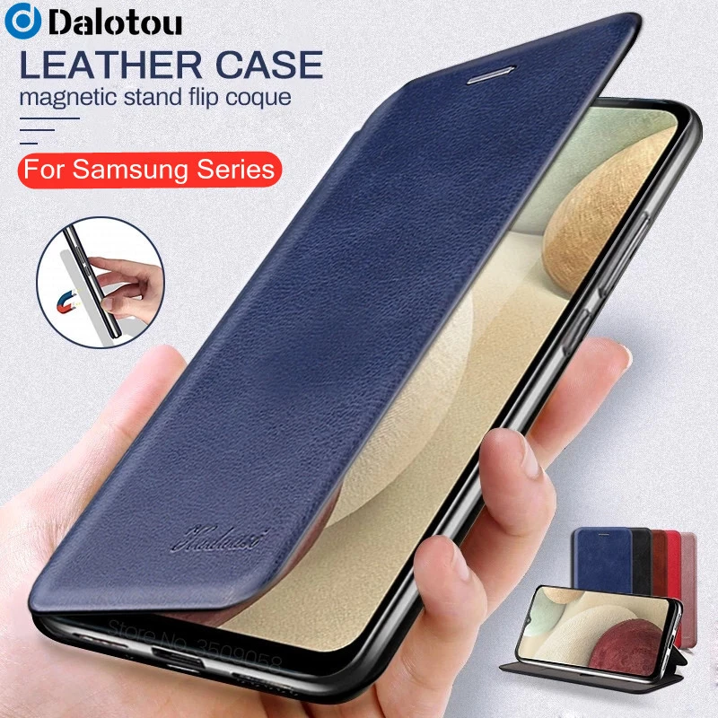 Leather Flip Book Case For Samsung Galaxy S21 S20 Fe S10 Plus A32 A52