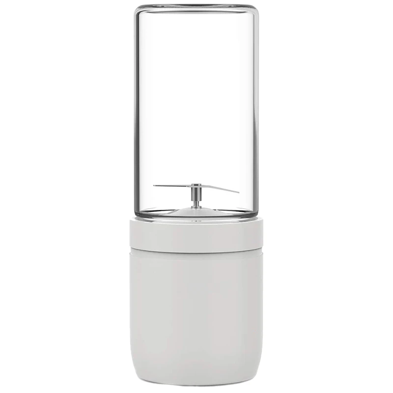 

Portable Glass Blender - Cordless Personal Blender Jucier Cup with Rechargeable, 13 Oz Single Serve Fruit Mixer with Stainless S