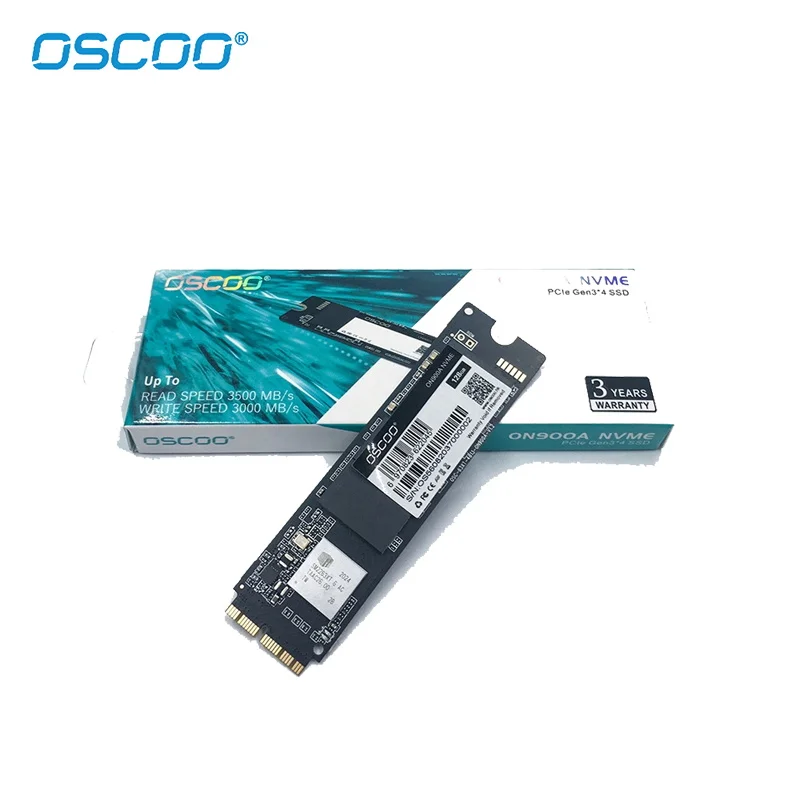 OSCOO M.2 NVMe PCIe весь SSD для MacBook 256 ГБ 512 1 ТБ Внутренний твердотельный