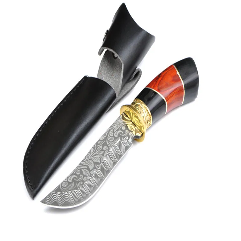 

Small Straight Pattern Handmade Saber Camping Outdoor Knife Collection Knife Wholesale Fruit Knife