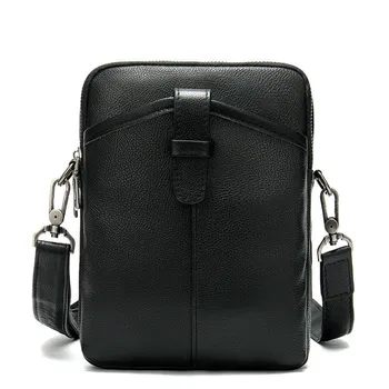 

Fahion Genuine Leather Mens Messenger Bag Small Men's Shoulder Bags Leather Flap Male Man Crossbody Bag Men Leather Bags
