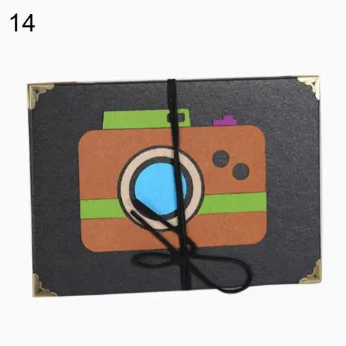 14 Дерево Слон дом птица войлочная паста узоры Обложка DIY Фотоальбом скрапбук Ретро металлический угол обертывания, защита поврежденных - Цвет: 14
