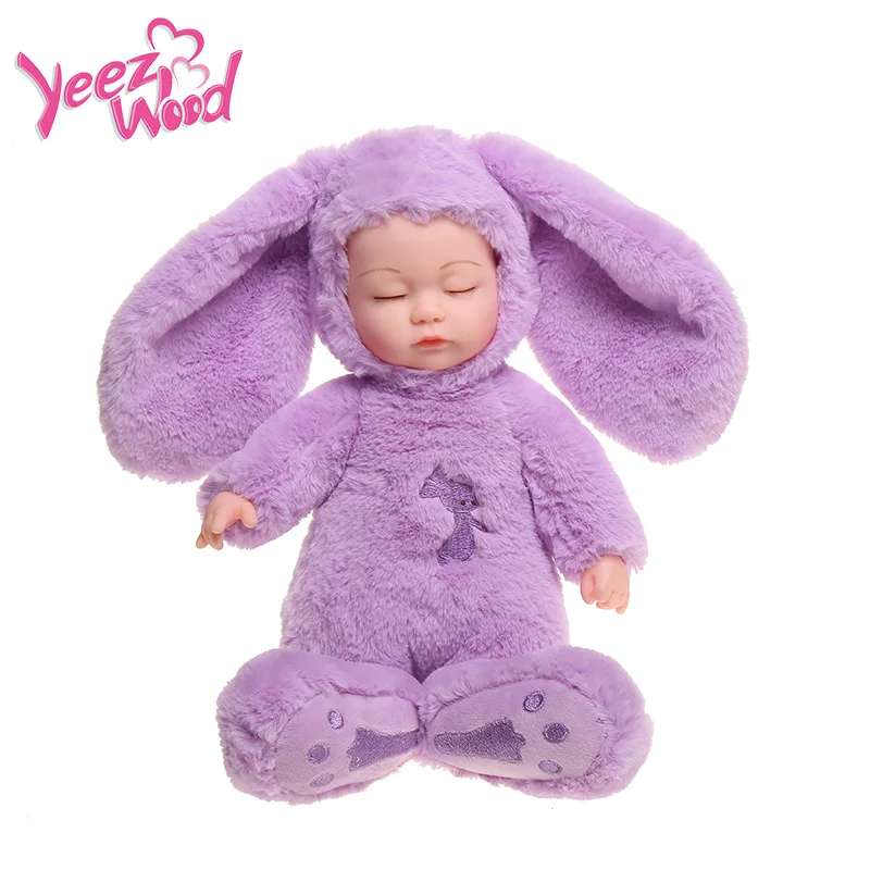 

35CM stuffed animals soft toys Reborn Baby Rabbit Doll Plush Animal Toys Cute Baby Dolls Children Sleeping Bebe Toys For Child