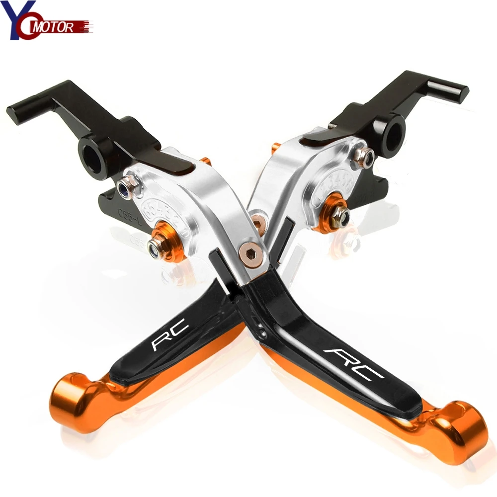 ORSLBKOR Для KTM RC RC125 200 390 Мотоцикл с ЧПУ аксессуары тормозной рычаг сцепления RC125 RC200 RC390 - Цвет: ORSLBKOR
