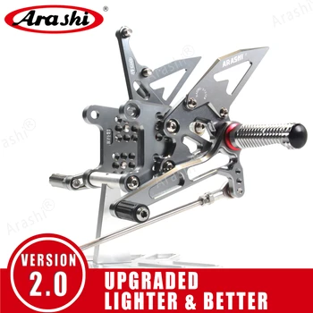 

Arashi 1 Set For TRIUMPH Speed Triple 1050 2005 - 2014 CNC Adjustable Footrests Rider Foot Pegs Rearset 2006 2007 2008 2009
